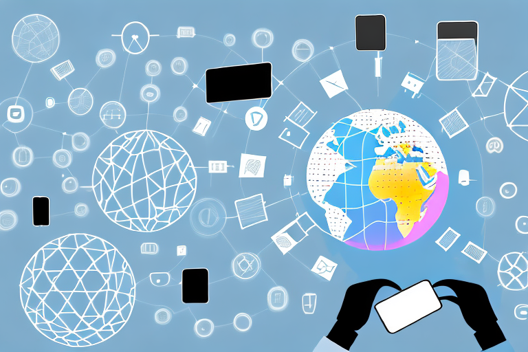 Various technological devices like a computer