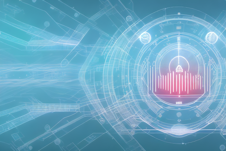 A digital landscape representing the internet