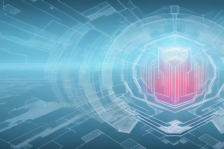 A digital landscape representing the internet