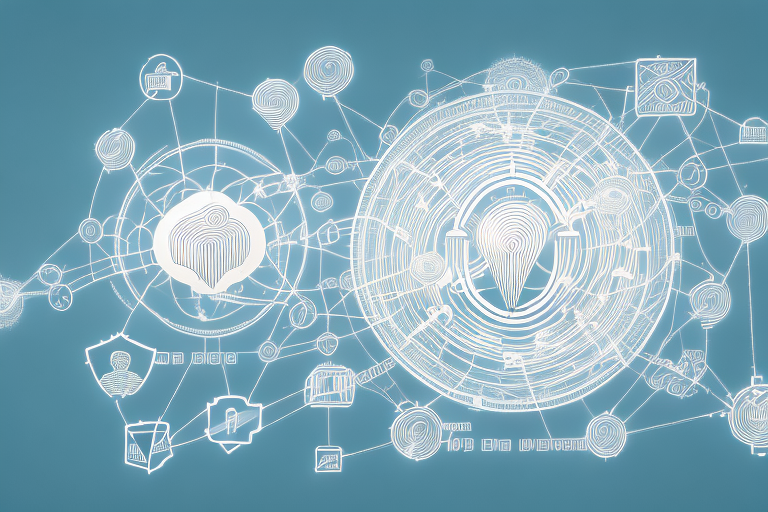 A picturesque view of trittenheim with symbolic representations of internet connectivity and digital marketing tools