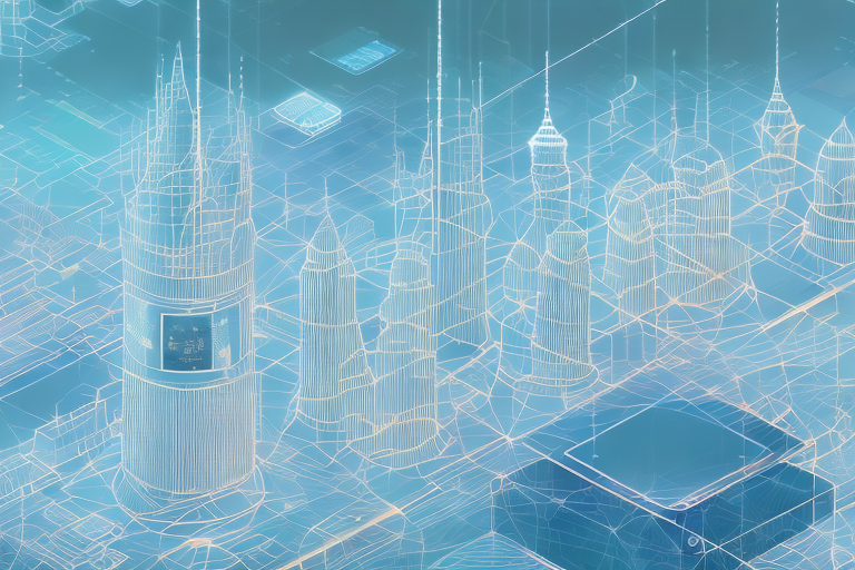 A digital cityscape