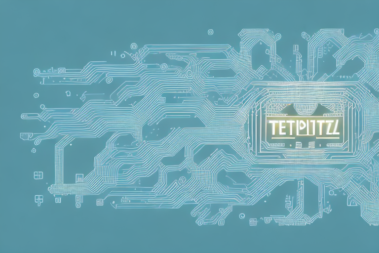 A digital landscape representing the town of teupitz