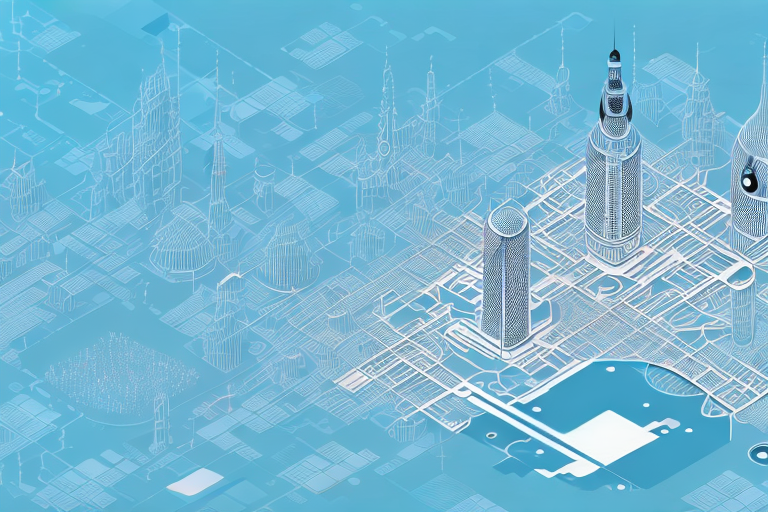 A futuristic cityscape representing torgau