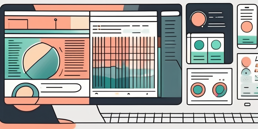 A sleek and modern digital interface with various design elements