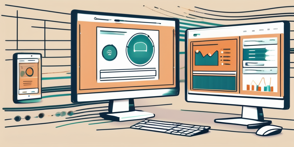 Two computer screens