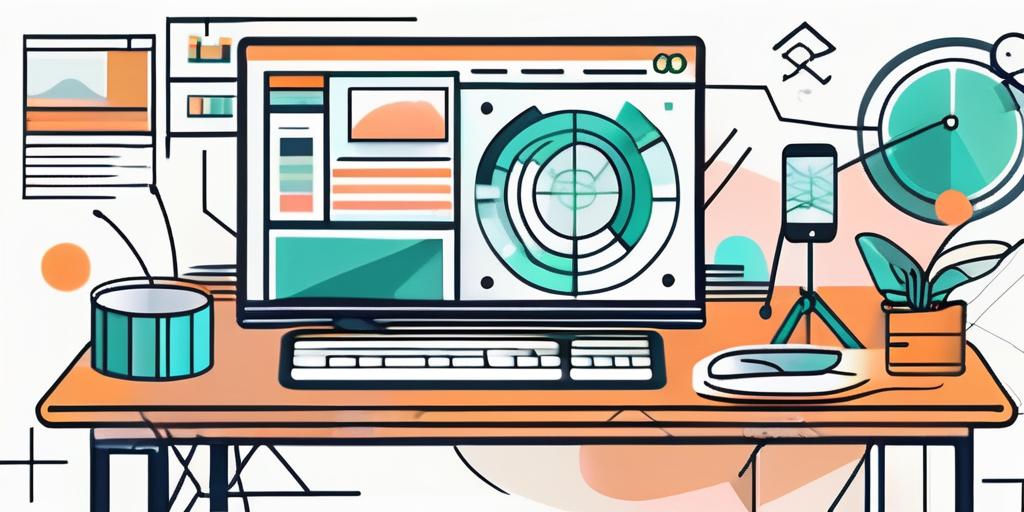 A computer monitor displaying a creative