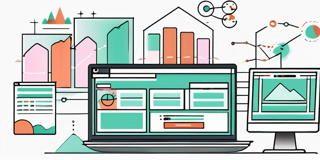 A computer screen displaying a well-designed website with various seo elements like search bars