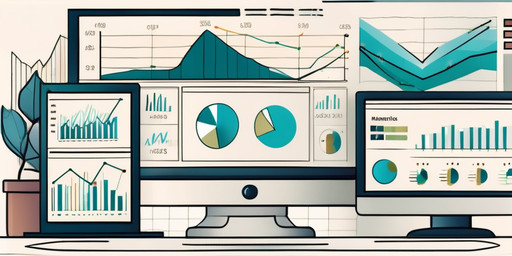 A computer screen displaying various charts and graphs