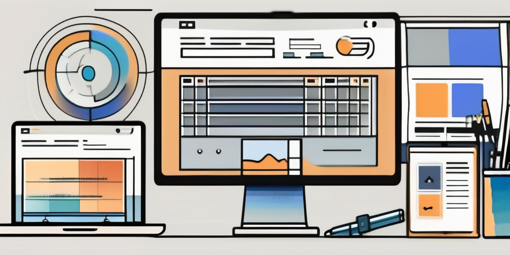 A computer screen displaying a well-organized and visually appealing website layout