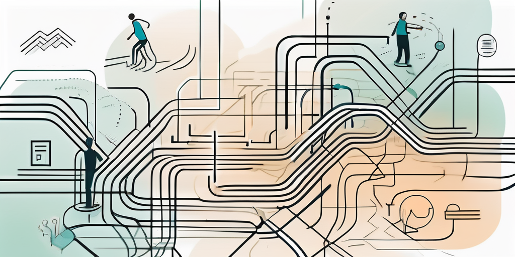 A complex web of interconnected elements symbolizing different aspects of web design