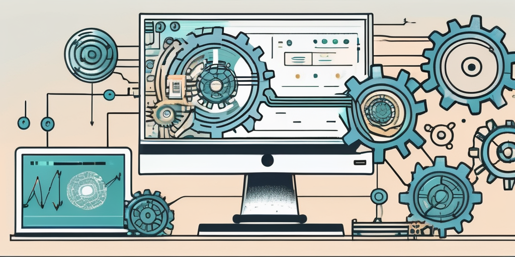 A computer monitor displaying coding language