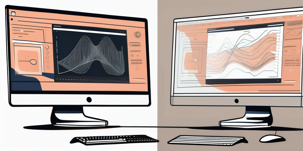 Two computer monitors side by side