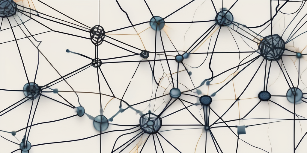 A complex web of connected nodes