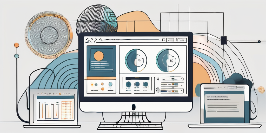 A computer screen displaying a website with various interactive elements such as audio controls