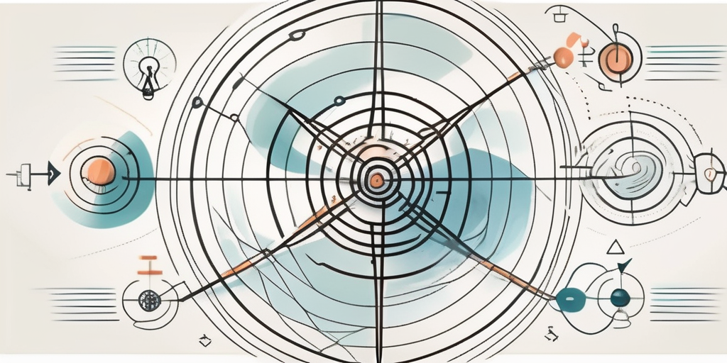A web with various strategic paths leading to a central point