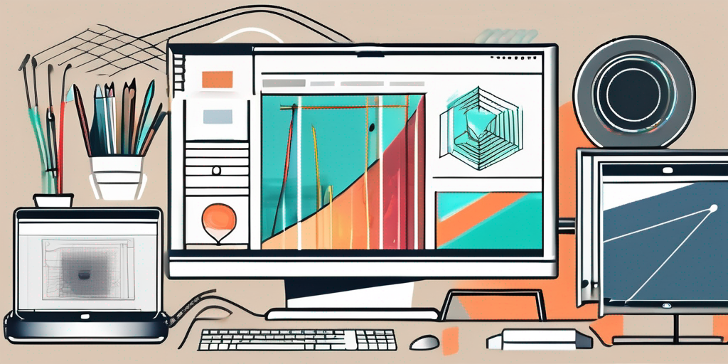 Various web design tools such as a color palette