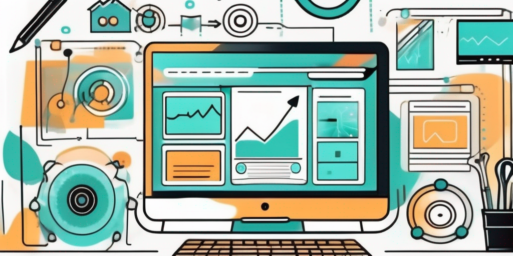 A digital tablet displaying a vibrant