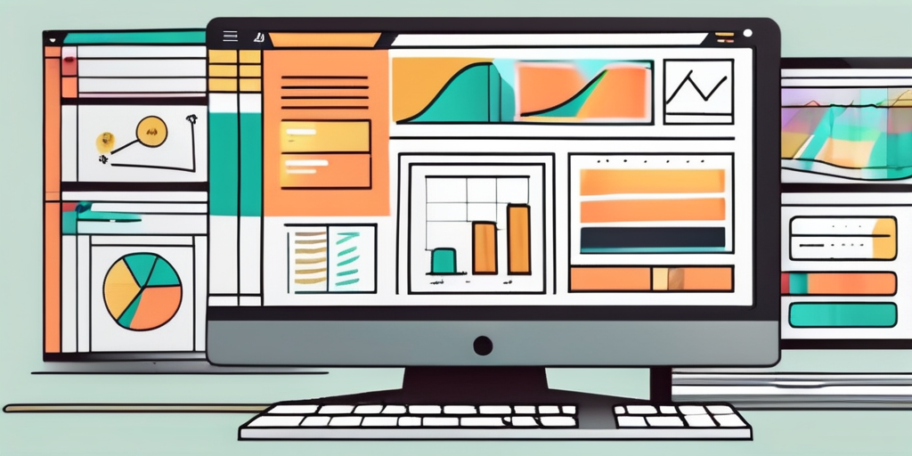 A computer screen displaying a visually appealing and intuitive web application interface