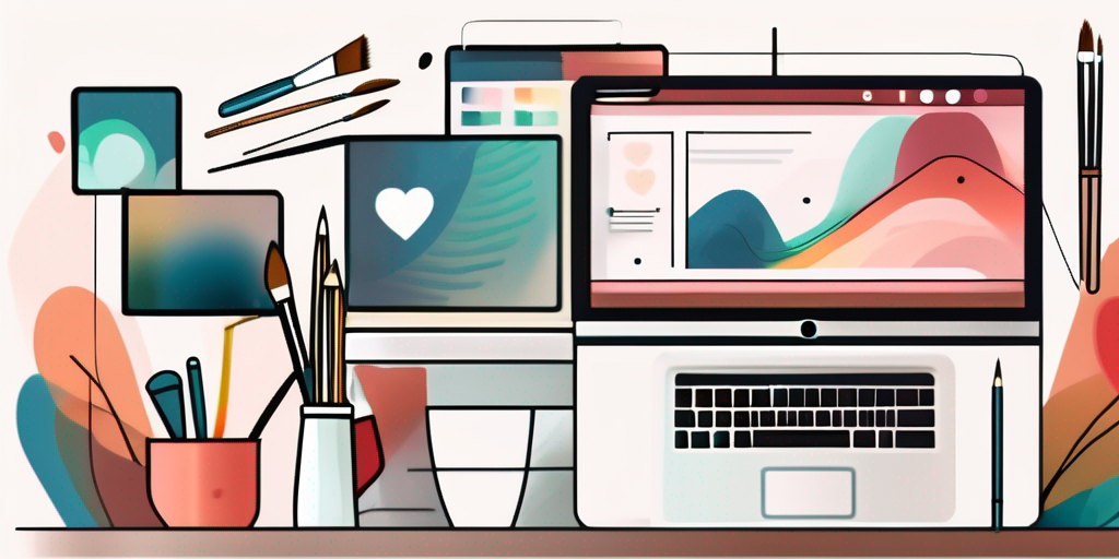 A computer screen displaying an attractive