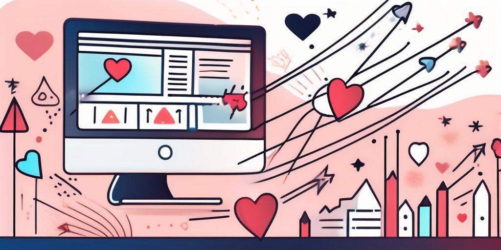 A computer mouse clicking on a vibrant