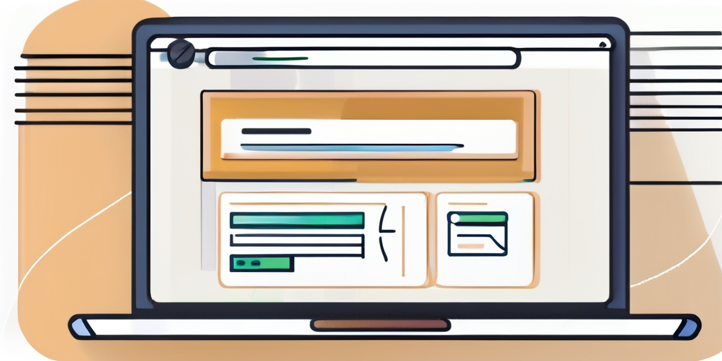 Computerbildschirm mit Website-Oberflaeche fuer Domainregistrierung, Suchleiste und verfuegbare Domainendungen wie .com, .net, .org, sowie Werkzeuge fuer Domainverwaltung.