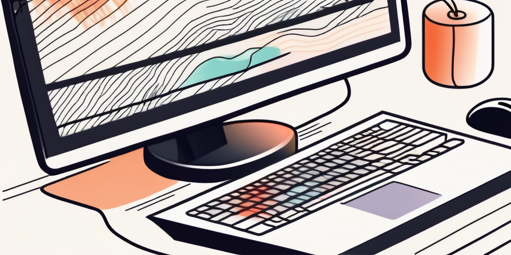 A computer mouse clicking on a vibrant