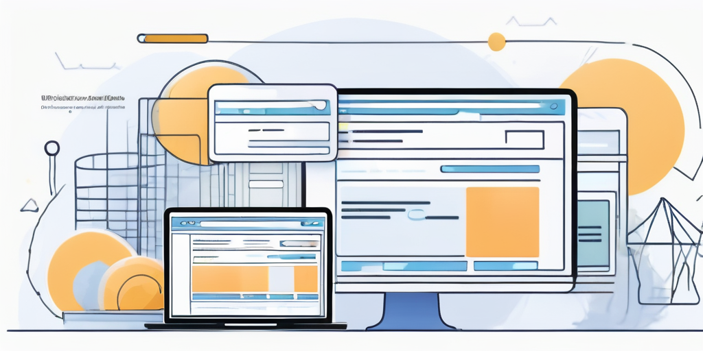 Vielfalt an Webadressen-Erweiterungen und Top-Level-Domains auf digitalen Bildschirmen, helle Lichter und modernes Design unterstreichen die technologische Entscheidungsfindung.