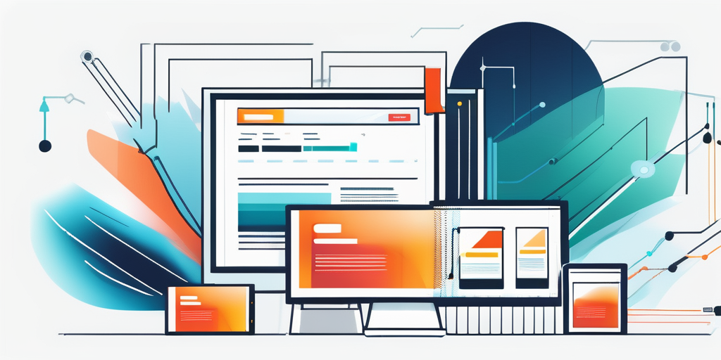 Bunte Auswahl an Domain-Endungen fuer Online-Branding und Identitaet verschiedener Branchen
