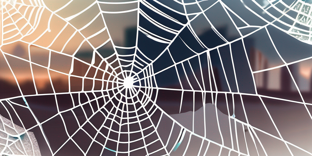 A majestic spider web