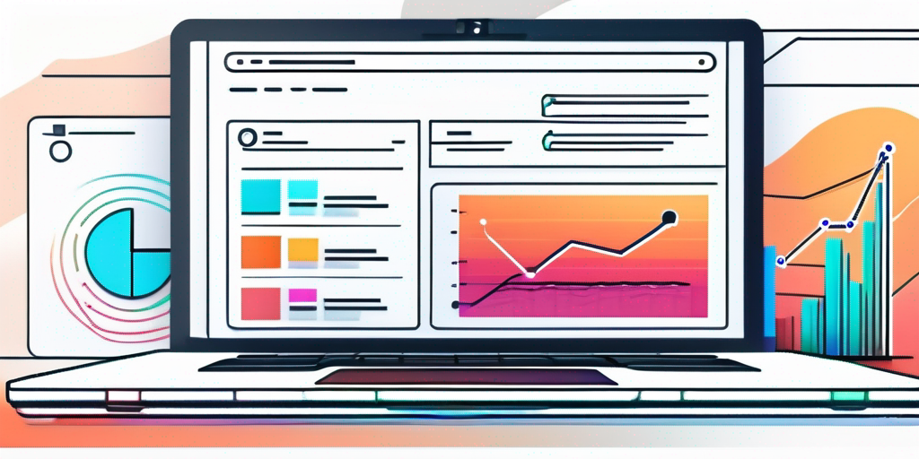 Moderner Laptop zeigt ein detailreiches, ansprechendes Webseiten-Layout mit hochwertigen Designelementen.