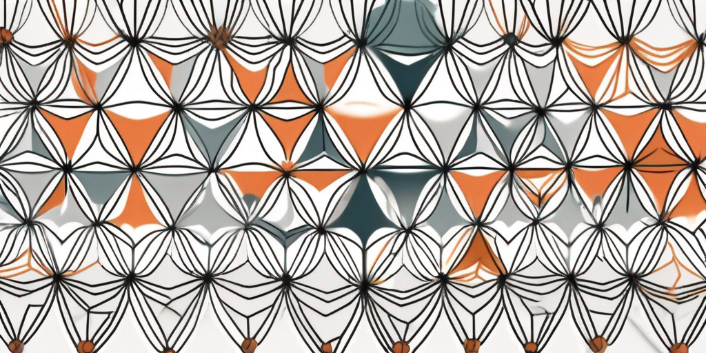 A web of interconnected digital nodes