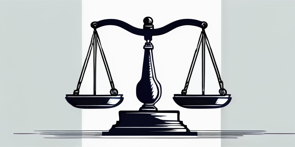 Waage im Gleichgewicht symbolisiert Abwaegung von Vorteilen und Risiken bei endfaelligen Darlehenszahlungen.