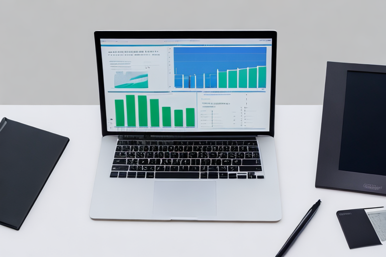 Laptop mit anwenderfreundlichem Hypothekenrechner auf modernem Schreibtisch mit Finanzunterlagen.