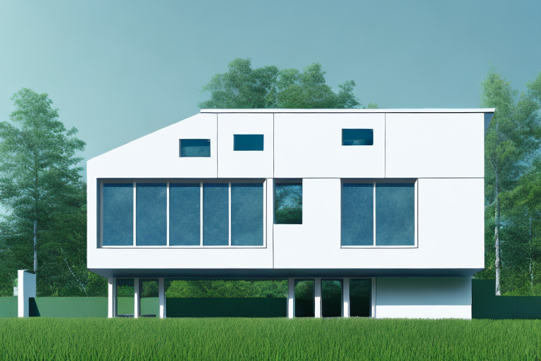 A passivhaus-style prefab house