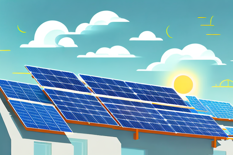 A rooftop with solar panels installed