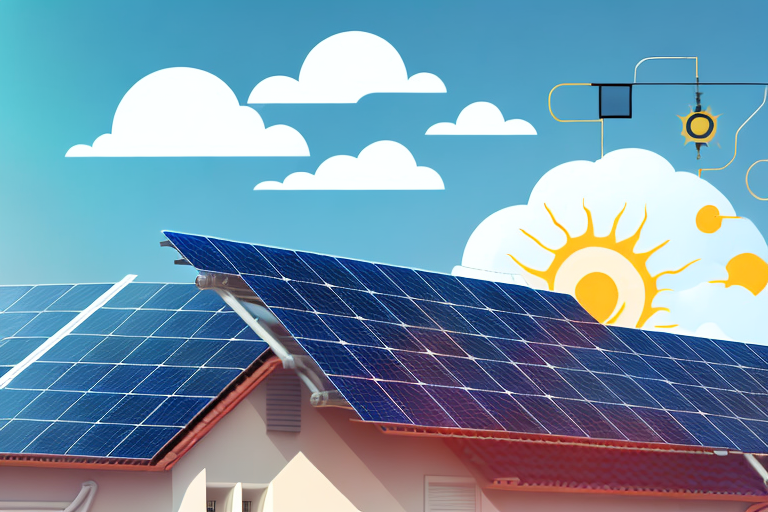 Highly efficient solar panels installed on a roof