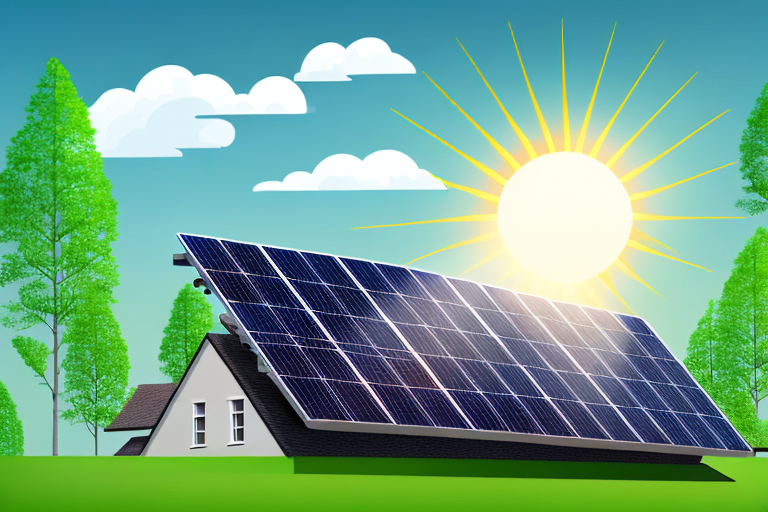A solar panel installed on a roof