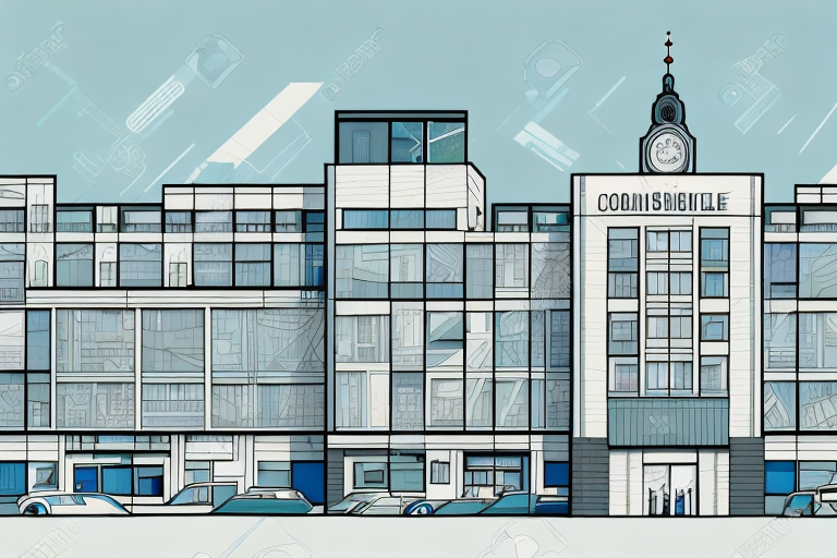 Various types of german window designs with a backdrop of a consumer center (verbraucherzentrale)