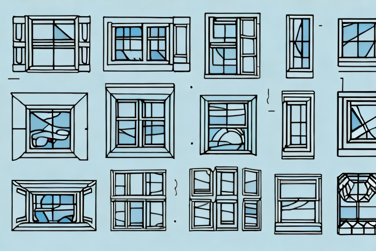 A variety of windows in different shapes and styles