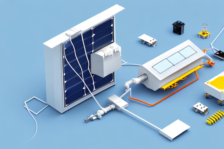 A photovoltaic (pv) system with solar panels and a storage battery