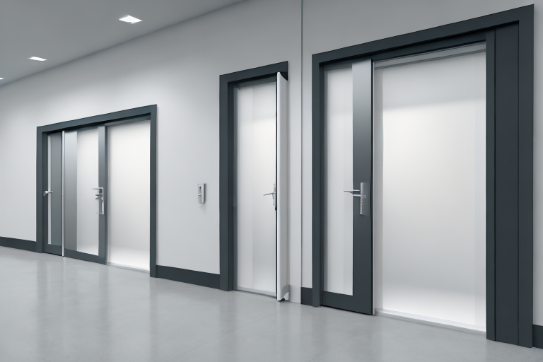 A variety of accessible doors