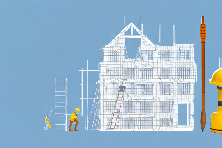 A house with a visible roof under construction