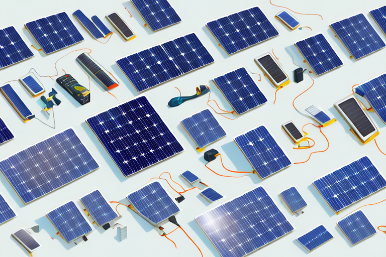 Various types of solar panel accessories
