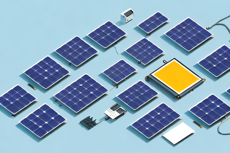 Various solar panel accessories like mounting hardware