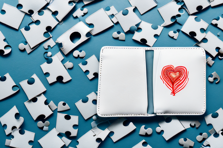 A wallet with a list of different elements symbolizing personality traits