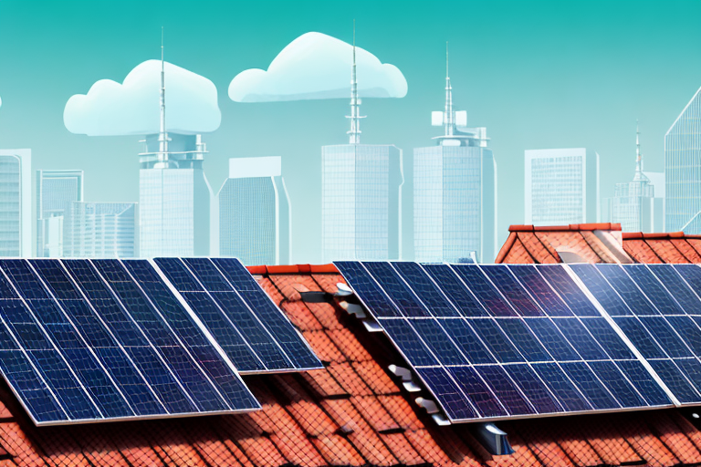 A solar pv system installed on a rooftop of a traditional house in nuremberg
