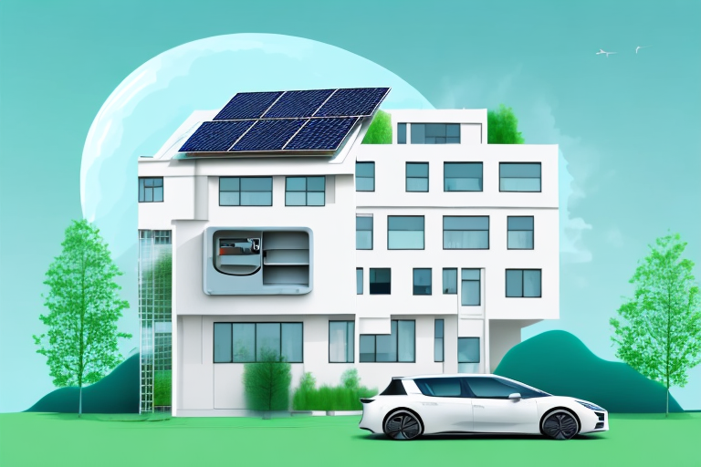 A modern house in nürnberg with a wallbox for electric car charging