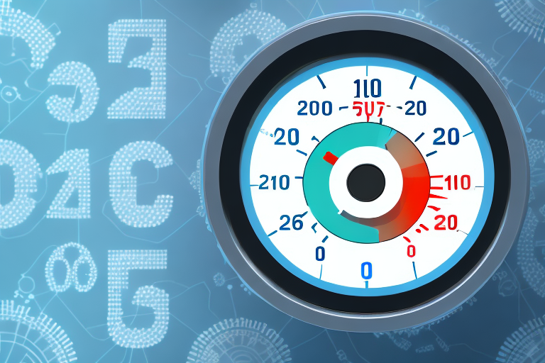 A gas meter with rising numbers