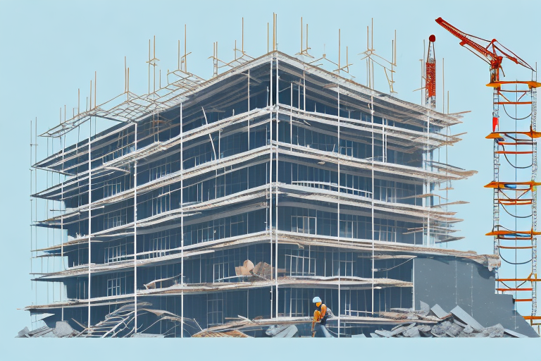 A building in the process of renovation