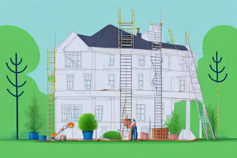 A house in the process of renovation